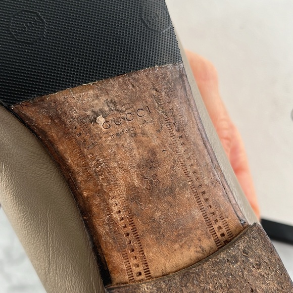 Authentic GUCCI Leather Brixton Loafers Size 38 - Picture 9 of 11